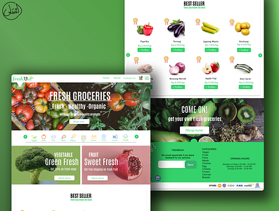 Freshvia - eMarket e commerce e commerce shop groceries grocery market webdesign