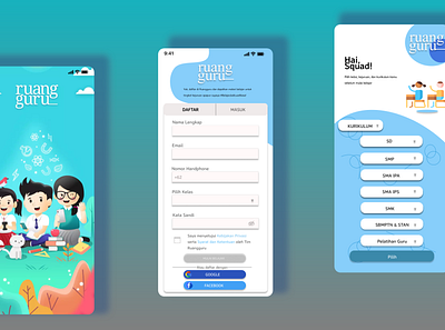 Redesign Ruangguru app design e learning redesign