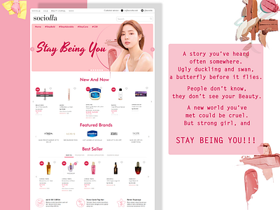 Sociolla Web site - Redesign beauty e ccommerce ecommerce ecommerce design elegant kecantikan makeup shopping ui ux website website beuaty women