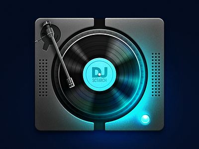 DJ App Icon dj icon material sketch