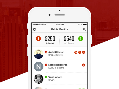 UI Debts Monitor App