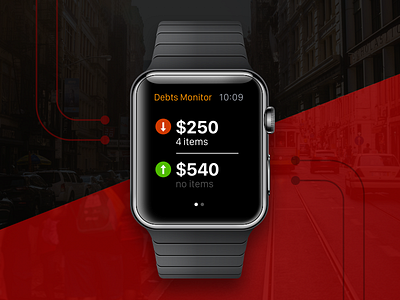 Debts Monitor App for Apple Watch