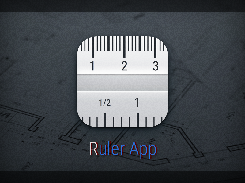 Icon for Ruler App by Slav Novolotsky on Dribbble