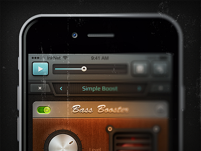 Archaisms #1 boost gain ios iphone lamp module music sound ui volume warm wood