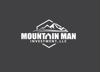 Mountain Man Logo Design badge design branding business illustration logo minimal minimalist mountain realestate retro typography