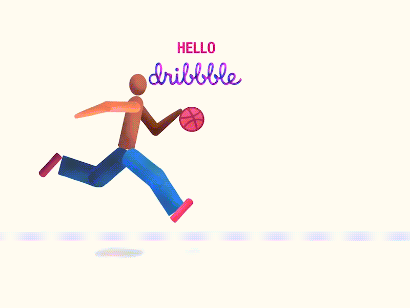 Hello dribbble animation firstshot hellodribbble illustration