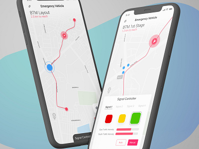 UI design traffic Signal Controller Concept