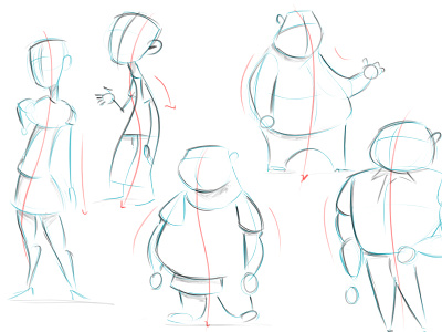 Character design: Line of action