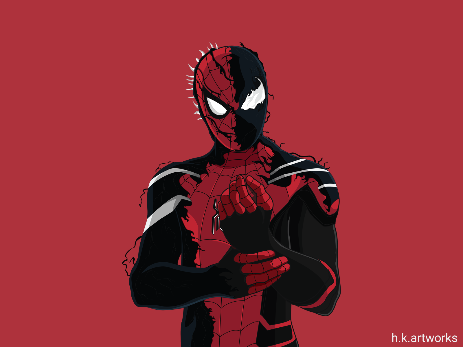 Spiderman Venomized by Harsh K on Dribbble