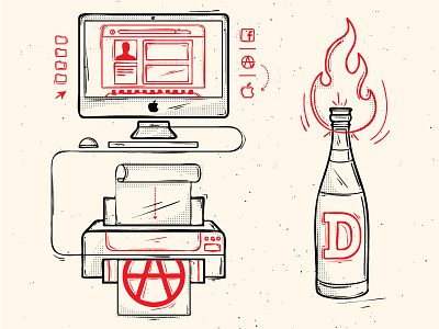 anarchy and graphic design anarchy apple icon illustration imac molotov printer