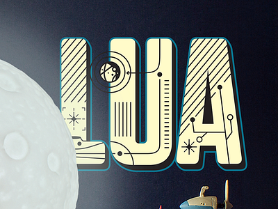 Lua illustration moon p space type