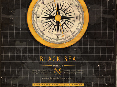 Black Sea black compass map sea