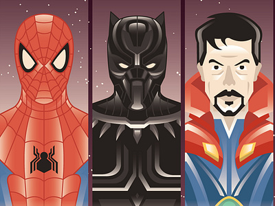 Black Panther Spiderman designs, themes, templates and downloadable graphic  elements on Dribbble