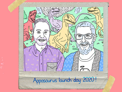 Appasaurus Launch Day 2020 app app designer app developer appdesign appdevelopers illustration