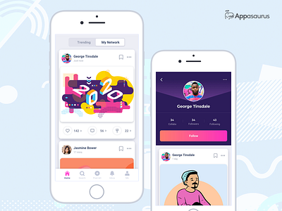 Artist Social Network app app designer app developer appdesign appdevelopers ui ux