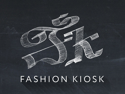 First Lettering for fashionkiosk.ru caligraphy debut fashion kiosk fashionkiosk fk handmade id identity jewelry lettering logo logotype