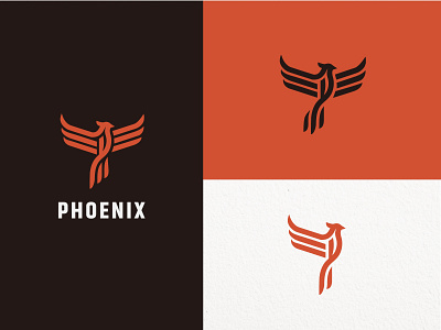 phoenix logo animal logo bird logo design graphic design illustration logo logo design minimal logo phoenix logo