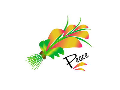 peace branding illustration logo vector