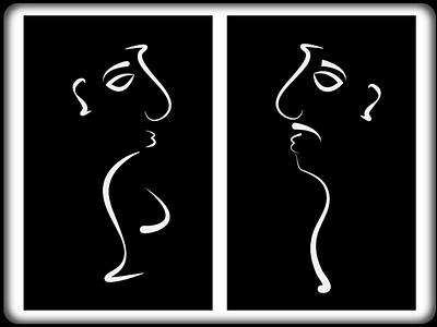 Man woman art black black logo branding clip design desining grahic graphic designingclipart illustration illustrator logo man woman outline vector vector logo