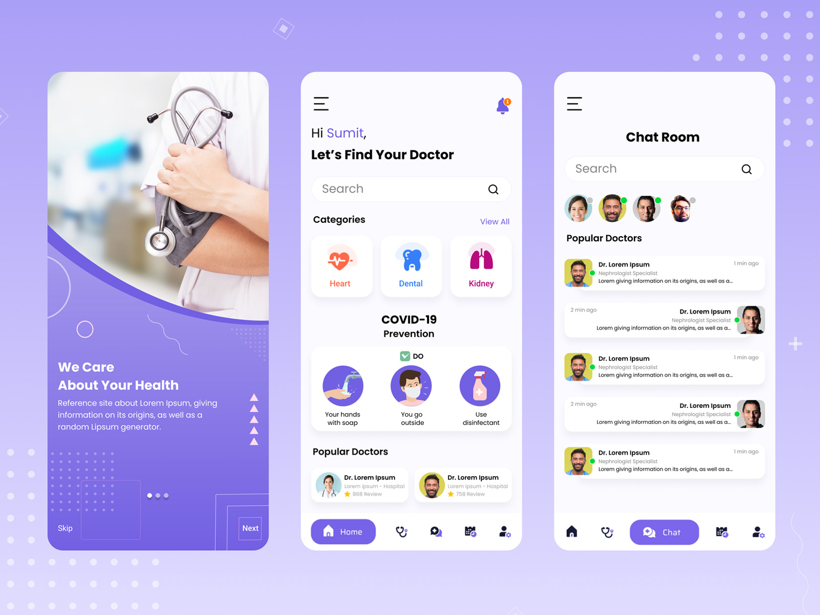 Medical App by Shakir Ansari on Dribbble