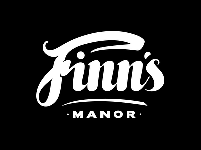 Finns Manor Logotype classic logotype restaurant type