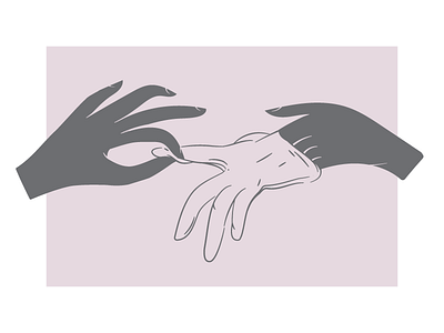 glove your surroundings creepy feminine glove hand illustration