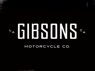 Gibsons Motorcycle Co. block california custom type gibsons la moto motorbikes motorcycle strong