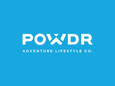 POWDR Logotype lockup logo logotype mark powdr symbol