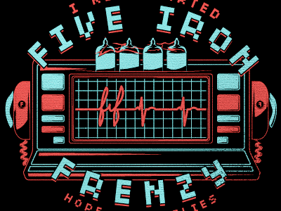 i kickstarted five iron frenzy defibrillator five iron frenzy illustration kickstarter vector