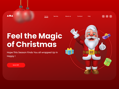 Rejoice a fantastic festive season | Christmas Landing Page christmas landing page landing page design web design web template