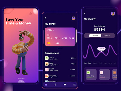 Manage your Finance Securely | UI fintech app fintech branding hire designer hire mobile app design mobile app design mobile app design agency mobile app ui ui ui design