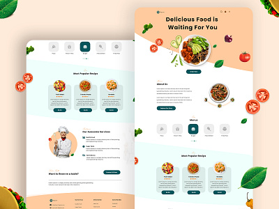 Delicious Taste | Restaurant Web Template restaurant restaurant website design web template webdesign website front