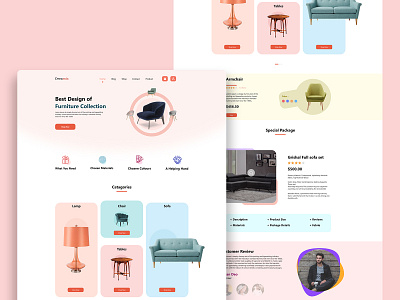 Modern and Ultra Luxury Design| Furniture Web Template