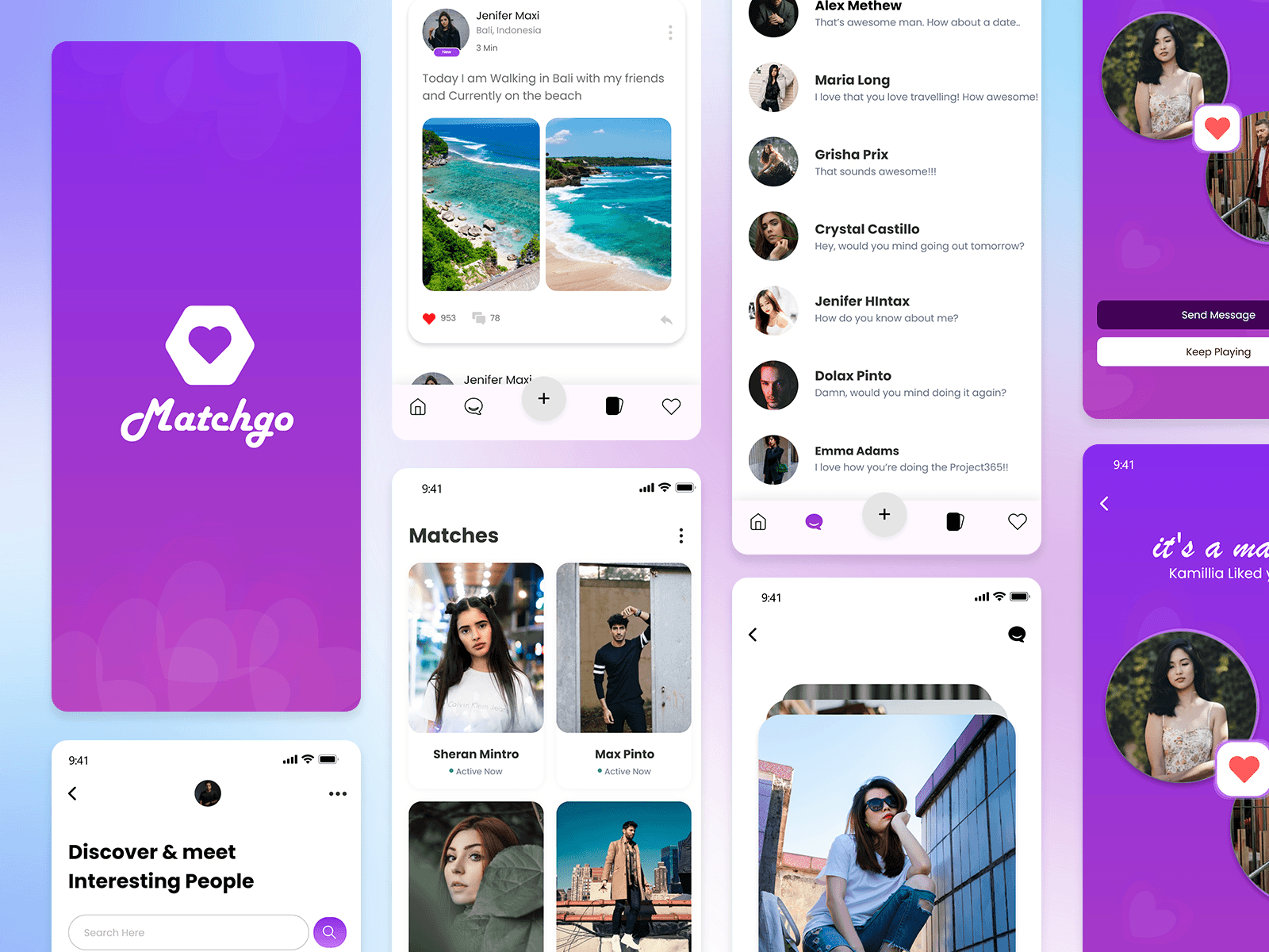 To Get a Perfect Partner | Dating App Design