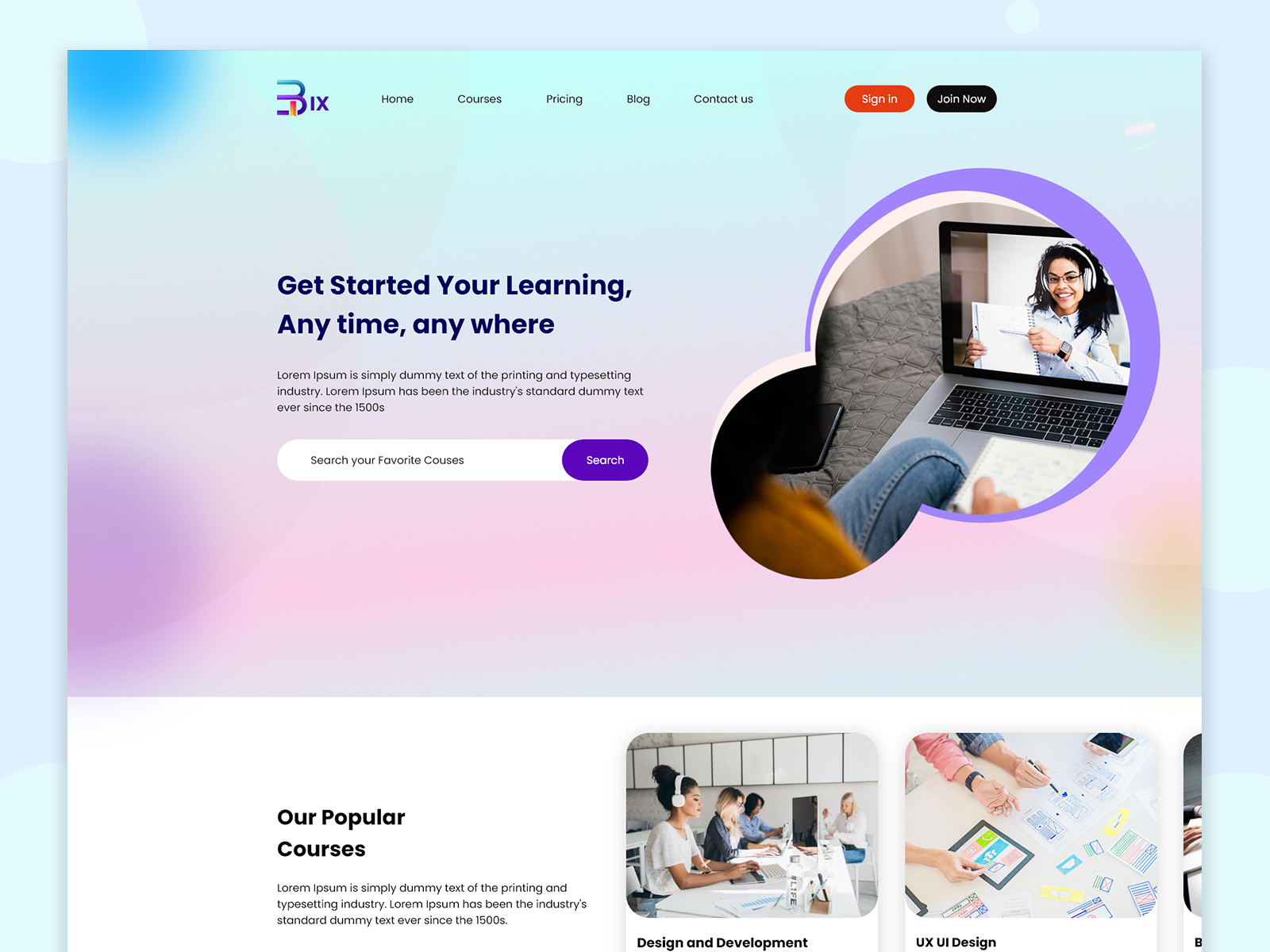 Get Webpage Designs to Create a Perfect E-Learning Platform by ...