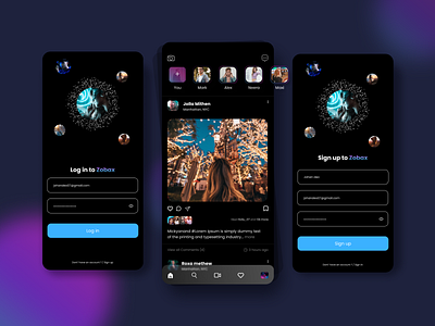 Modern Social Media App to Attract Massive Users app design graphic design ios app design mobile app design social app social media app design ui ui design ui ux