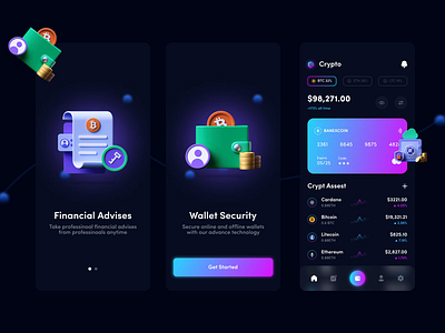 Fabulous👌 UI Designs for Terrific 💲 Cryptocurrency Platform bitcoin bitcoin dashboard chart clean crypto crypto currency crypto dashboard cryptocurrency cryptocurrency dashboard dashboard dashboard ui etherium graphic money trading ui mobile wallet wallet dashboard webdesign