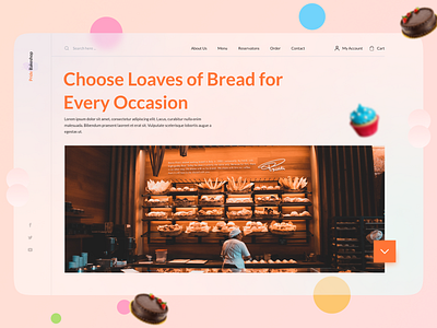 Bakery🧁 Web Landing💻 Page UI