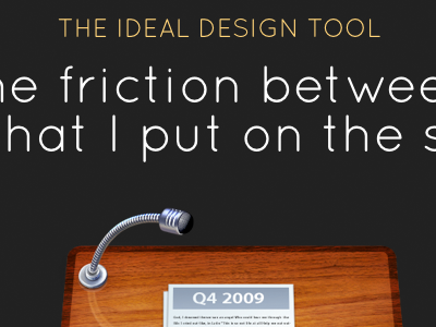 The ideal design tool keynote quicksand