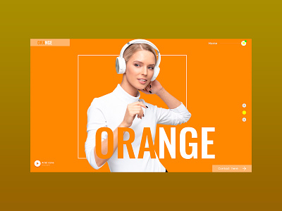 Orange - Landing Page design illustration landingpage orange ui ux web design webdesign website wix