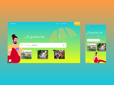 Turismo - Diseño Web app design landingpage redesign ui ux web design webdesign website wix
