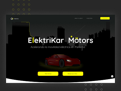 Elektrikar Motors app branding design landingpage redesign ui ux web design webdesign website