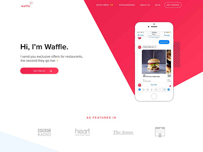 Web Design   Development for Waffle