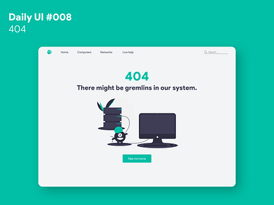 Daily UI #008 - 404