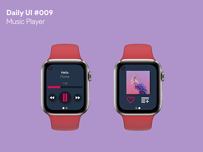 Daily UI #009 - Music Player app apple watch dailyui music player ui