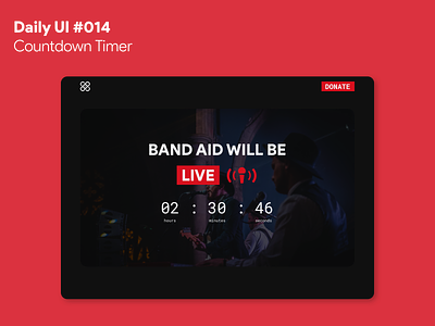 Daily UI #014 - Countdown Timer band countdown timer dailyui live web website