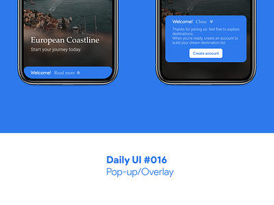 Daily UI #016 - Pop-up/Overlay app dailyui overlay pop up