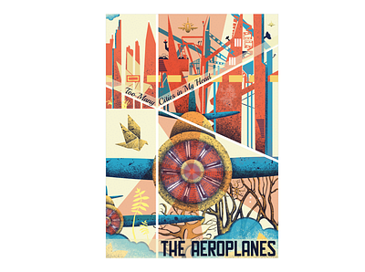 Band Poster: The Aeroplanes graphic design illustraion poster design print design
