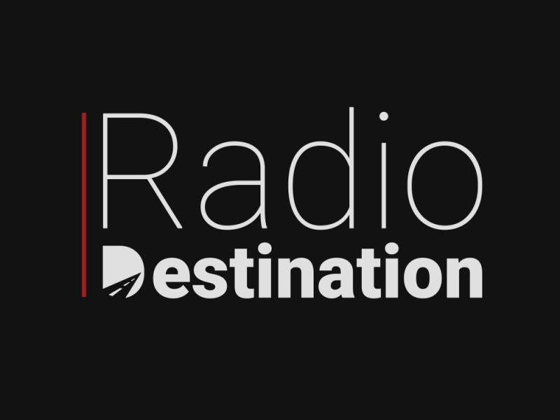 Radio Destination branding design logo minimal