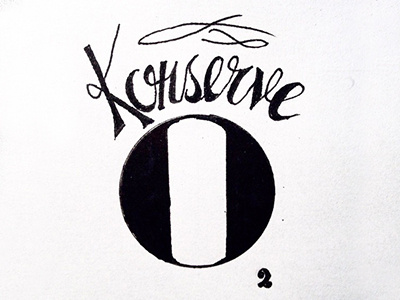 Konserve, a can full of pure oxygen konserve oxygen handlettering lettering typography